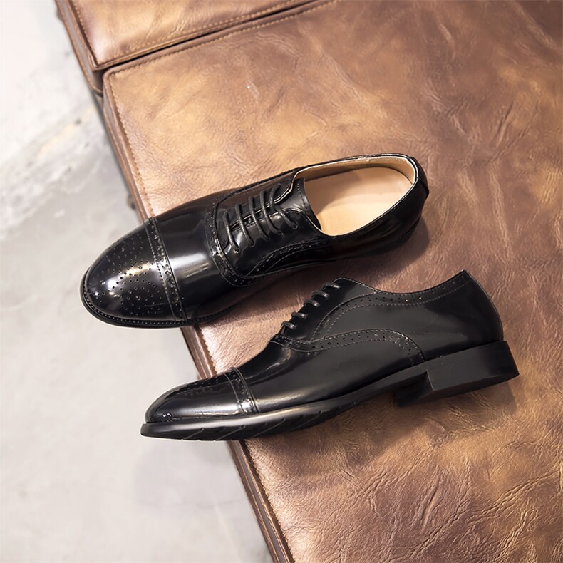 038-1805复古英伦休闲皮鞋P235，男鞋皮鞋，星座1805