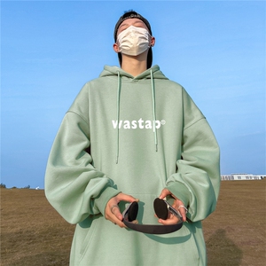 ！ 秋季重磅宽松大码港风wast印花连帽卫衣LW09-特p35图片
