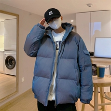 M662P80港风外景纯色百搭加大码情侣装学生外套棉衣棉服冬装，男装棉衣，电商A026-1