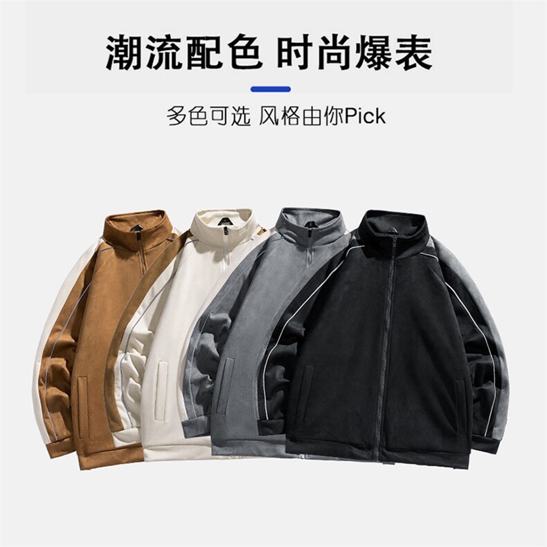 2025秋季新款麂皮绒外套男士复古翻领夹克618A-WT730-P70图片