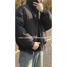 现货美式高街休闲夹克冬季三防立领纯色户外工装加厚棉服外套，男装夹克，电商A486