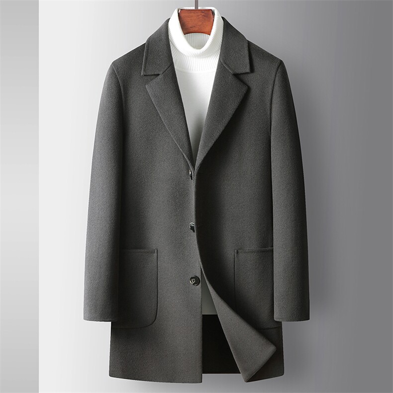 2023年新款男士毛呢上衣(70%羊毛）P345,男装毛呢大衣,电商D223-1