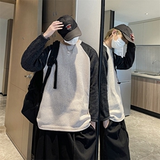 针织衫男士韩版潮流高街帅袖子拼色2024冬季新款ins毛衣MZ582-P45，男装针织衫/毛衣，星座412-2