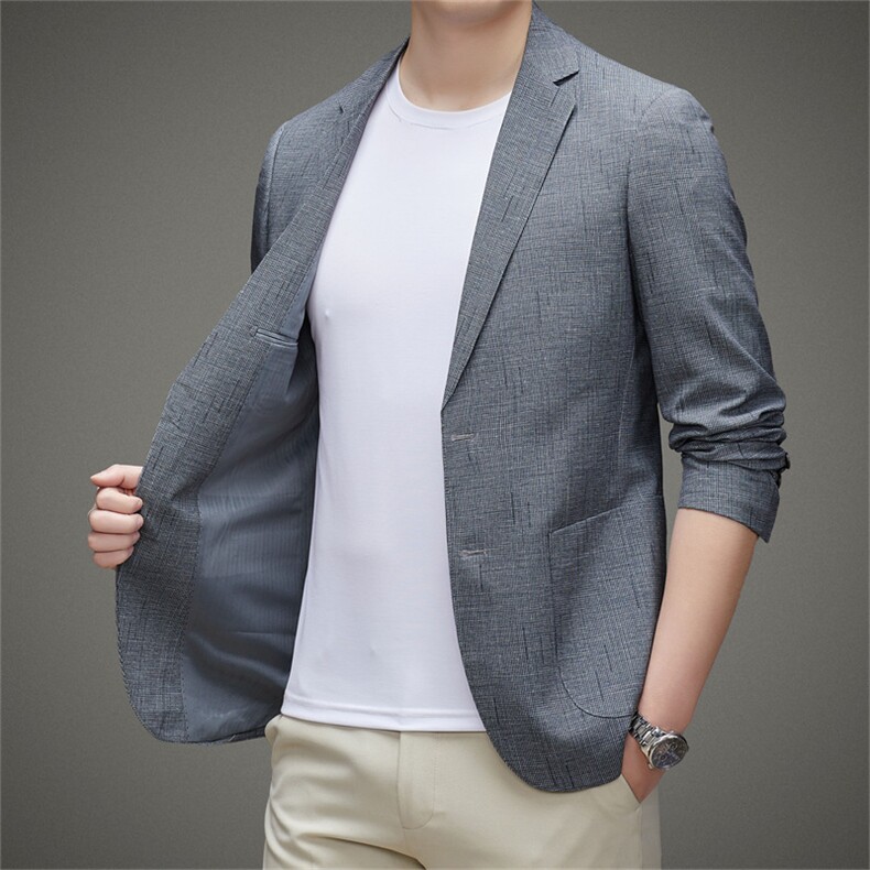 秋季新款西装男西服简约外套西服商务休闲小西装单西,男装西服,电商B360