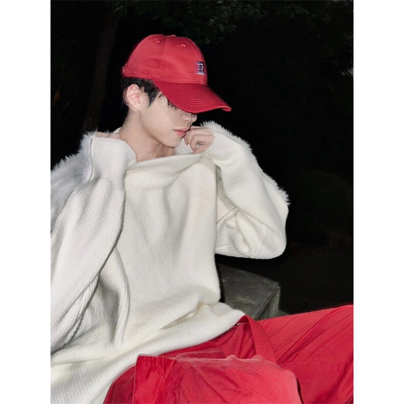 【有货】小众解构双头拉链毛衣男设计感针织衫外套B09CC-特P65,男装针织衫/毛衣,星座1007（原301D）