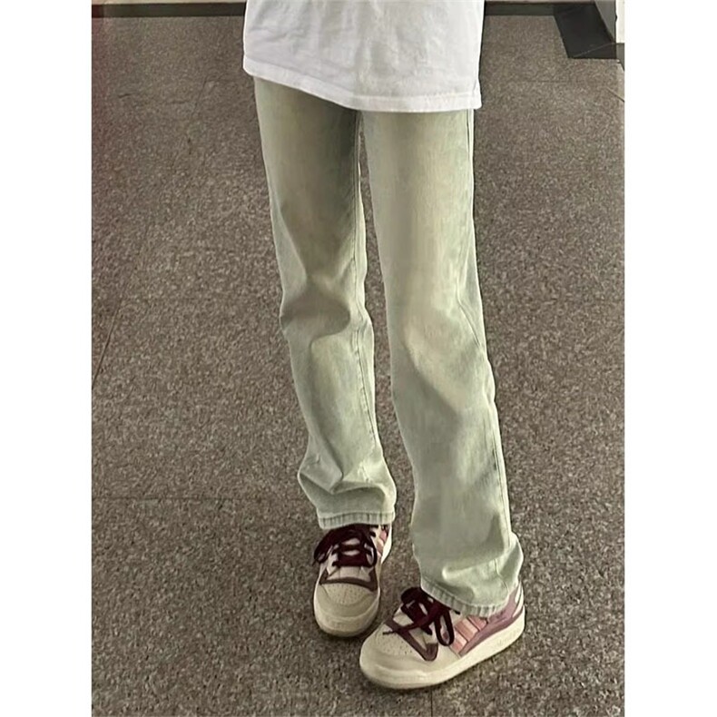 高街水洗黄泥做旧直筒牛仔裤男春夏新款显高显瘦长裤N760,男装牛仔裤,星座1116A（原606A-3）
