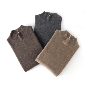 2025百搭时尚简约半高领连衣裙图片
