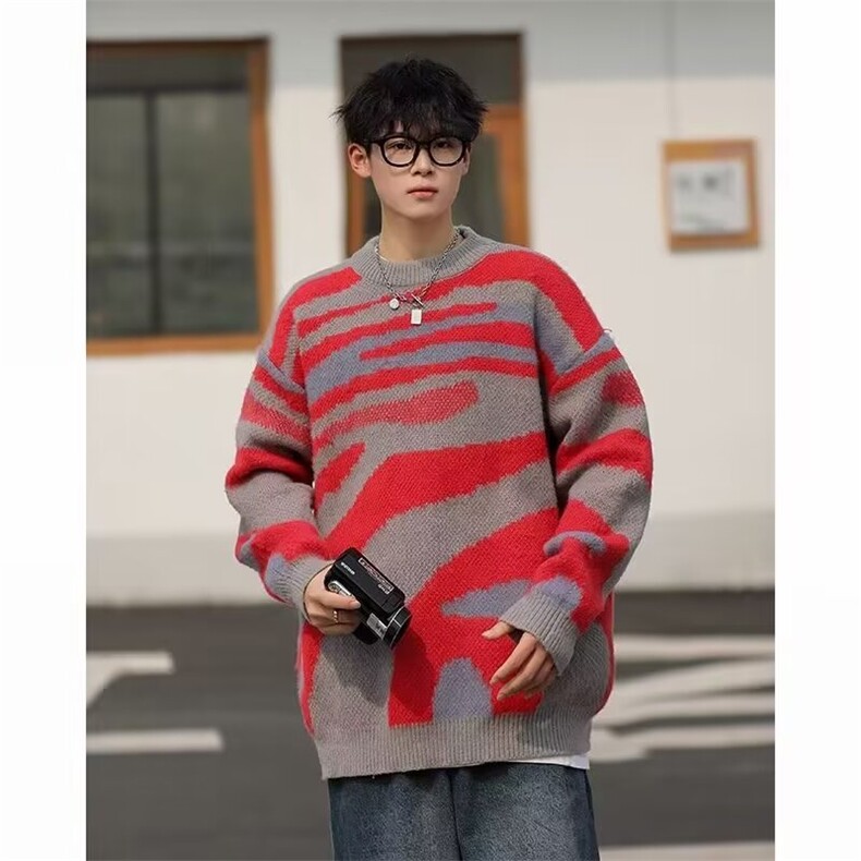B301P48秋冬新款男女同款宽松毛衣外套男装上衣,男装针织衫/毛衣,星座512-6