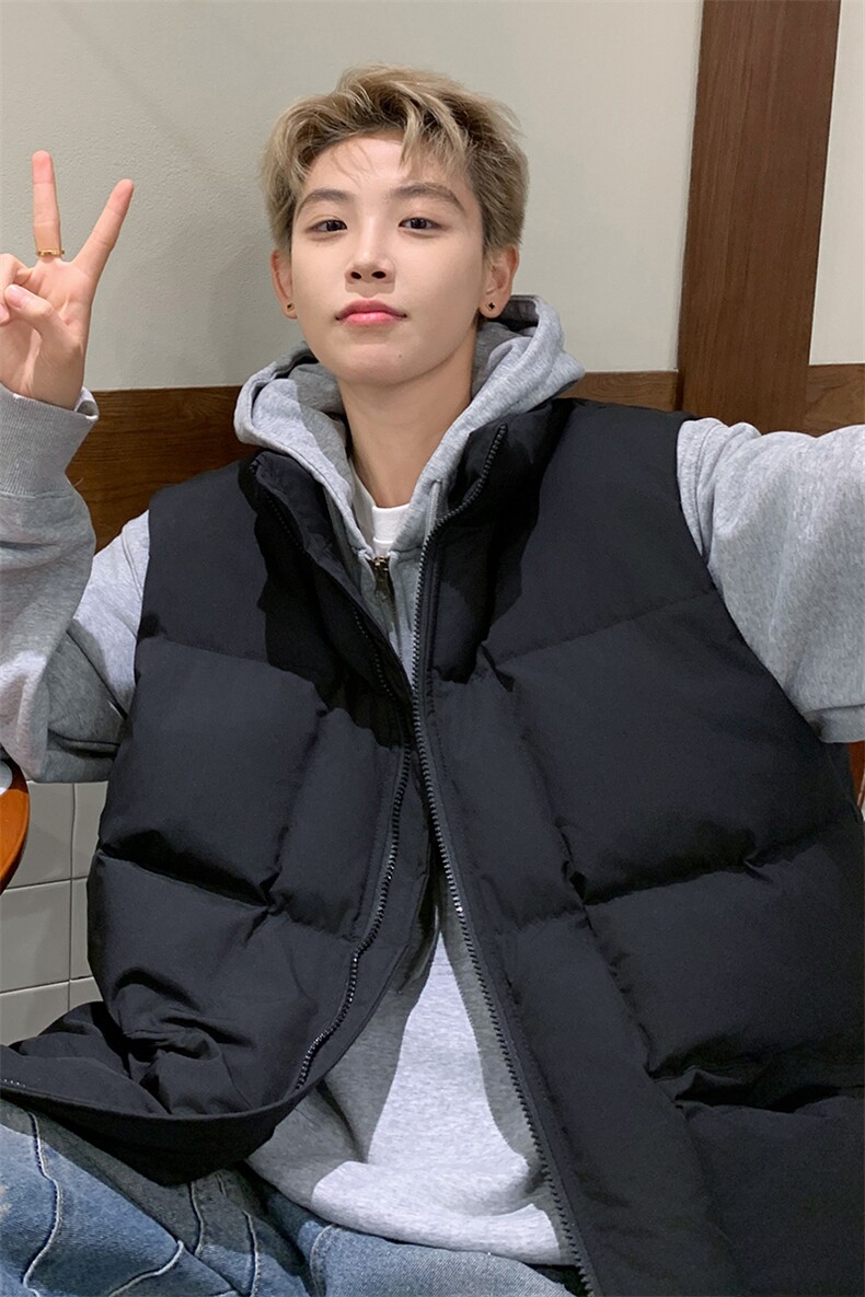 冬季叠穿无袖棉马甲男士大码加厚棉服坎肩外套M2902-特P50控98,男装背心/马甲,电商A001