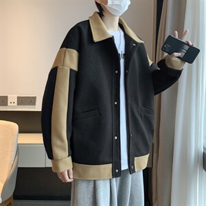 2022夹克男春季新款拼接港风宽松百搭休闲上衣ins外套W2647-P62，男装夹克，星座512-2
