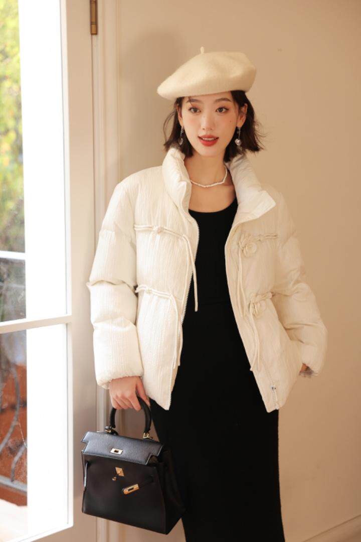 女人味玫瑰花羽绒服（90绒），女装羽绒服，卡西姆