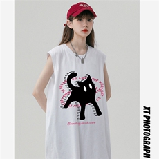 中性风23新款夏季时尚百搭宽松卡通印花短袖T恤DT65007P25控38，男装T恤，电商A268