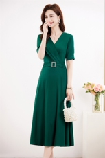 白领新重磅桑蚕丝真丝连衣裙女2025年夏装新款洋气气质修身裙，女装连衣裙，牡丹诺
