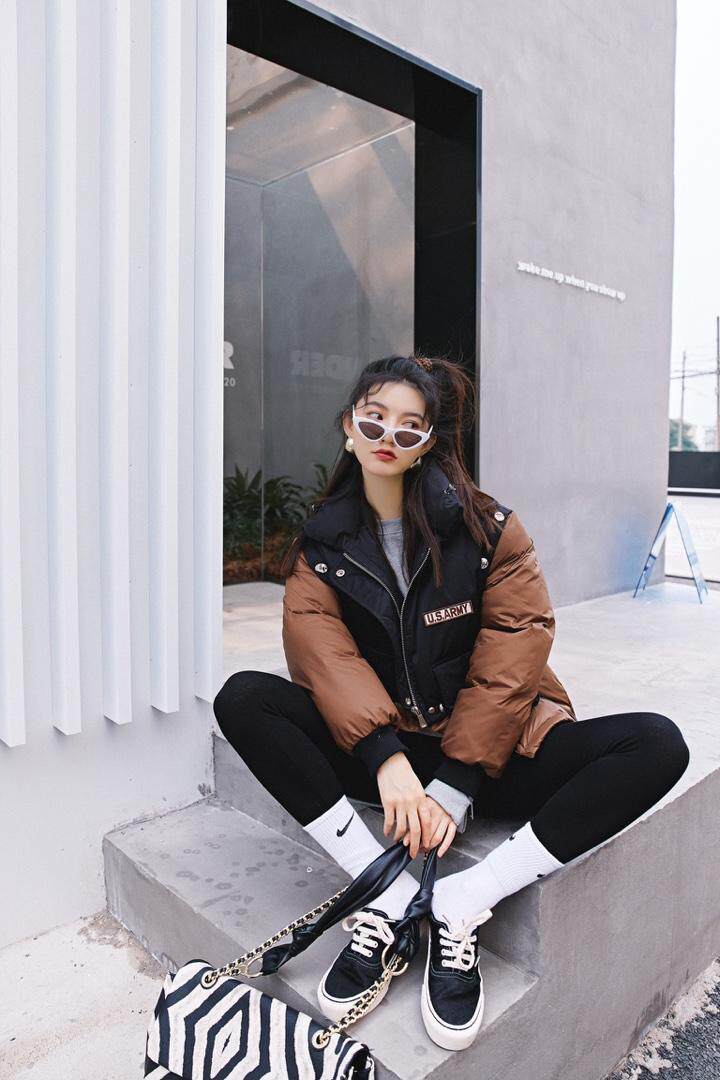 袖子了拆卸，棉衣，羽绒两个版本，女装棉衣/棉服，YOUER DENG