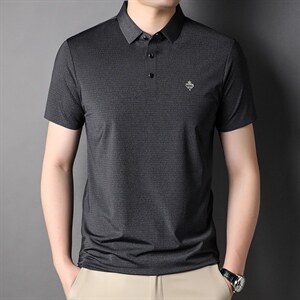 polo衫男夏季新品t恤男短袖翻领保罗衫商务男装潮流半袖体恤图片