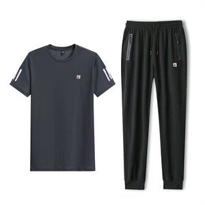 男夏装大码休闲运动套装冰丝网眼 5032-1_L-4XLP100 5XL-9XLP110图片