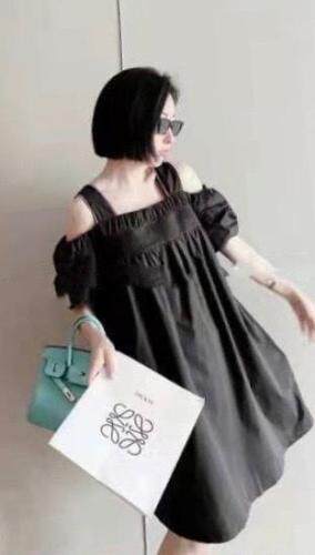 DG8103欧洲站2021夏季新款时尚吊带露肩洋气显瘦连衣裙，女装背心吊带，L·H·X