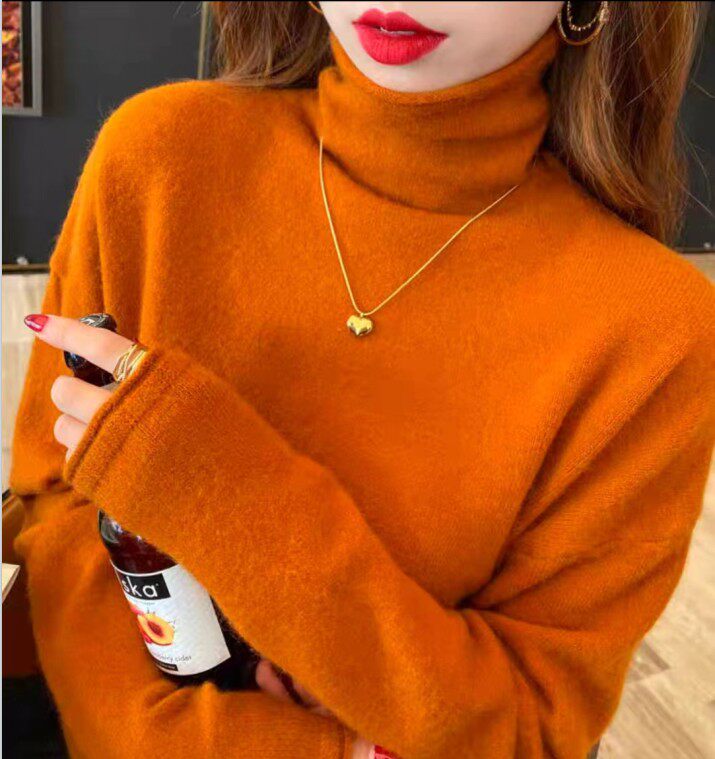 打底衫上衣女装新款2025春秋V领长袖慵懒风针织毛衣，女装针织衫/毛衣，众美斯特