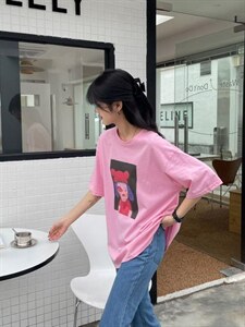 手绘图案，数码直喷工艺印花T恤,女装T恤,if & cool