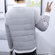 2019冬季新款男士套头加绒加厚棉衣韩版潮流棉服A438-1252-P60，男装棉衣，电商A438
