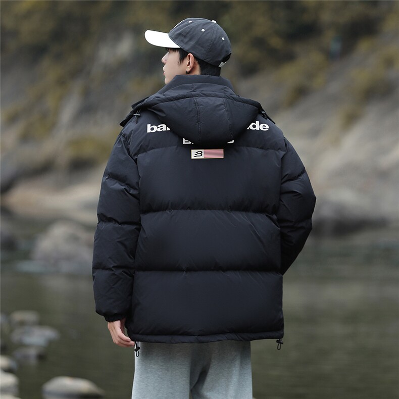 港风23新款冬季时尚百搭连帽加厚羽绒服外套YR63603P225控298,男装羽绒服,电商A268A