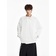 WT6201-特P80-控148，双面穿白色纹哈灵顿夹克老钱风简约，男装夹克，星座603