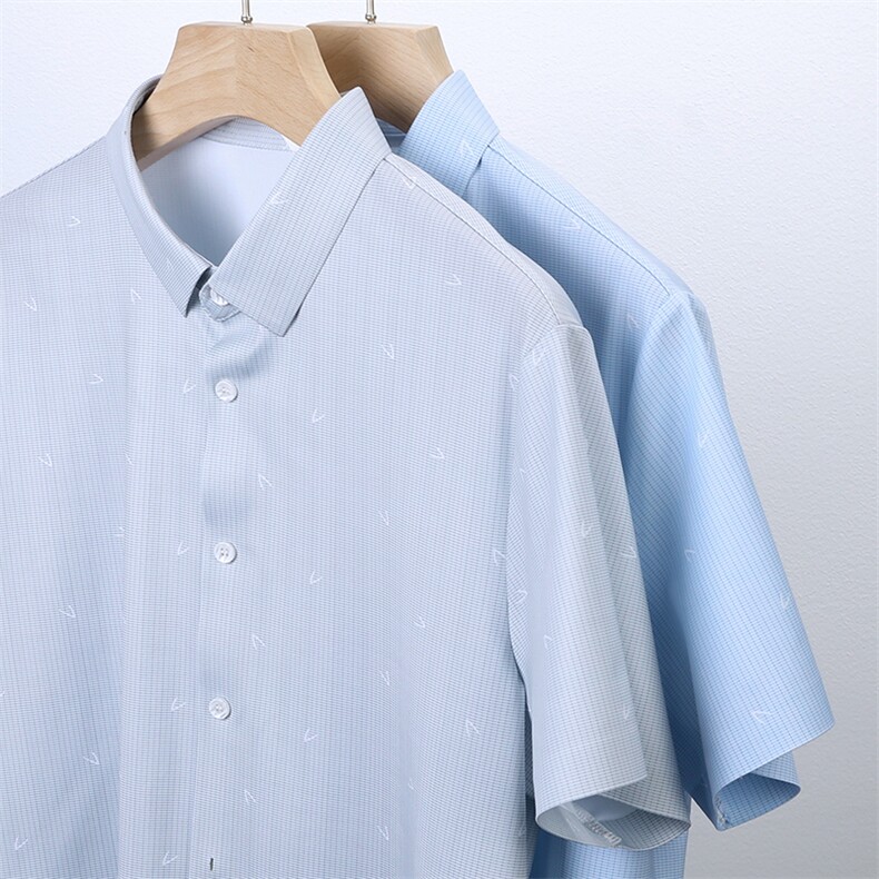 ZL-DK8635男式2023年夏季新款衬衫男短袖休闲衬衣P63,男装衬衫,电商B360