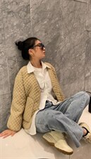 格子小衣，女装棉衣/棉服，依姿黛