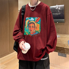 抖音得物供货量大从优可提供视频美式长袖T恤CT796特P25，男装T恤，电商A486-1
