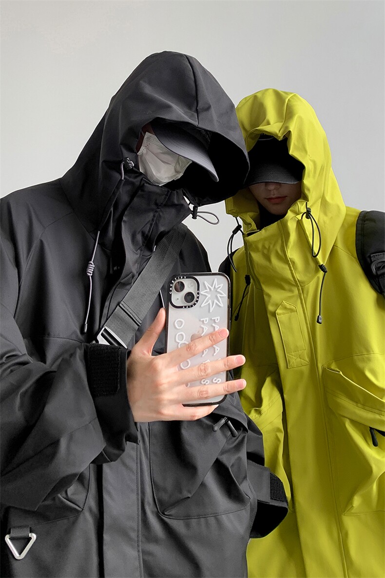 8XL-M特大码冲锋衣防水宽松工装风男夹克外套JK1306P90控118,男装夹克,电商D206-1