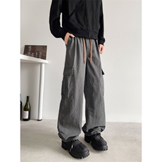 B221美式ins暗黑高品质多口袋休闲工装裤子LK24351-P65控88，男装休闲裤，电商B221