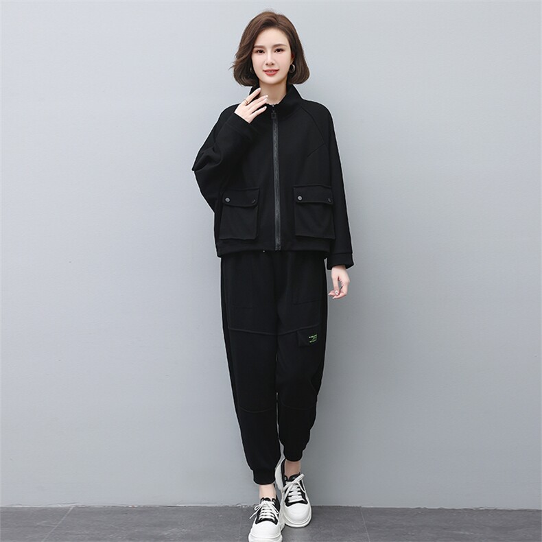 时尚休闲女装套装显瘦百搭两件套舒适保暖秋冬新款,女装套装/套裙,叶笙衣