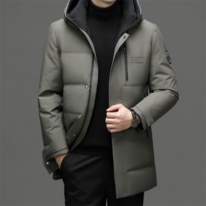 羽绒服男士新款秋冬季宽松休闲中青年保暖连帽外套 FF2297-P265图片