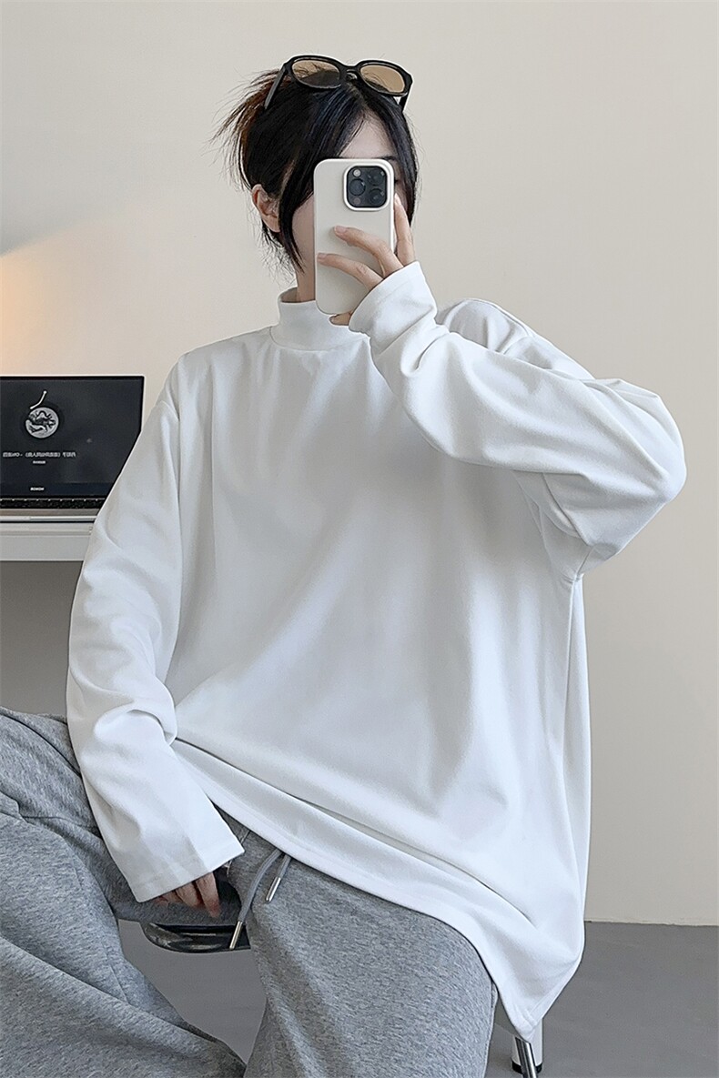 德绒纯色打底衫HD1318-TP20控价38可二开休闲女卫衣情侣T恤男,男装卫衣,电商A102-1