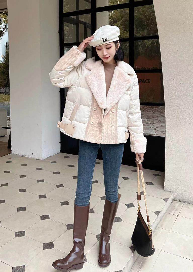 [现货]羽绒拼接貂毛款，两色，两码，其它，依柏璐(1F)