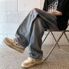 青春流行ins男直筒水洗渐变色牛仔裤N3012P48，男装牛仔裤，星座1116-2