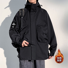 M353-P110冬季加棉加厚冲锋衣石墨烯连帽棉衣，男装夹克，星座109