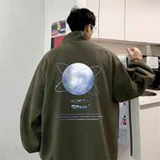 麂皮绒夹克男大码立领褂子外套JK85241-P68加绒款-P78，男装夹克，电商A040