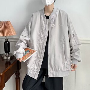 A930-P62 美式简约飞行员夹克男春秋季复古潮牌机能宽松棒球服图片