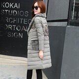 中长款长袖2020年冬季直筒连帽棉衣/棉服拉链百搭，女装棉衣/棉服，雪樱依海