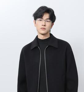 秋季新款纯色针织翻领拉链开衫图片