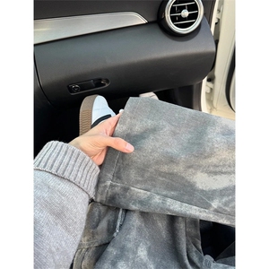 cleanfit水洗弯刀牛仔裤男款直筒修身微喇裤子工装裤LS41400-P50图片
