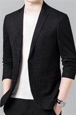 西服男秋季潮款休闲商务小西服上衣中年男士单西外套ASDG41-P200图片