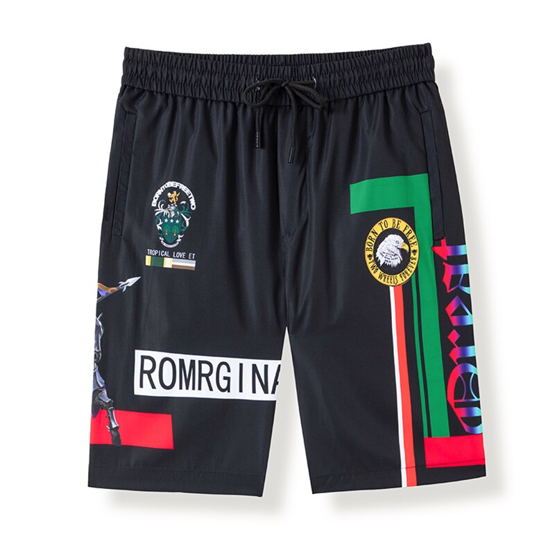 时尚印花短裤男薄款宽松休闲裤子夏季新款青年男士潮流百搭五分裤,男装休闲裤,电商B212（原钱塘6029）