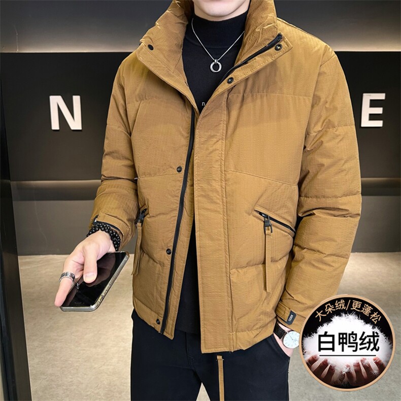 8333-P155标50%白鸭绒2025冬季男士羽绒服立领休闲加厚外套,男装羽绒服,星座507A（原星座306B-2）