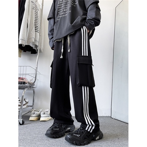 K121/P55春装新现货高品质华棉工装立体袋休闲裤男卫裤大码运动裤图片