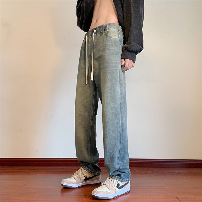 2024春大货品质美式高街港风男直筒休闲牛仔裤N201*P40控68,男装牛仔裤,星座227-2