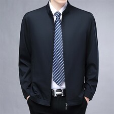 夹克春秋季2023新款商务中年时尚百搭休闲外套宽松薄款男士上衣，男装夹克，电商B212（原钱塘6029）