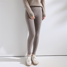2025年秋季时尚百搭通勤简约休闲羊毛打底裤，女装打底裤，忠诺羊绒