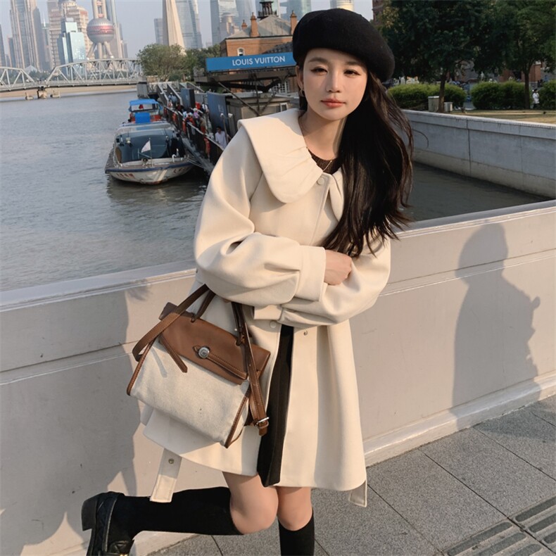 【现货】秋冬减龄收腰毛呢外套228-A550-P150控218,女装毛呢外套,浙宝228